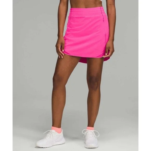 Lululemon Hotty Hot Skirt Size 4 Sonic Pink Running Athletic Tennis Skorts - Picture 1 of 11